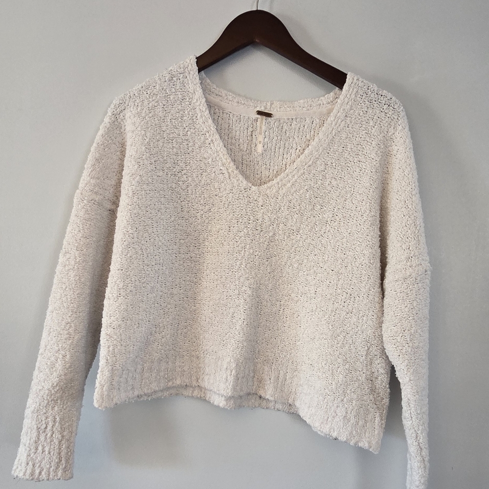 Free People Popcorn V-Neck Size XS Sweater